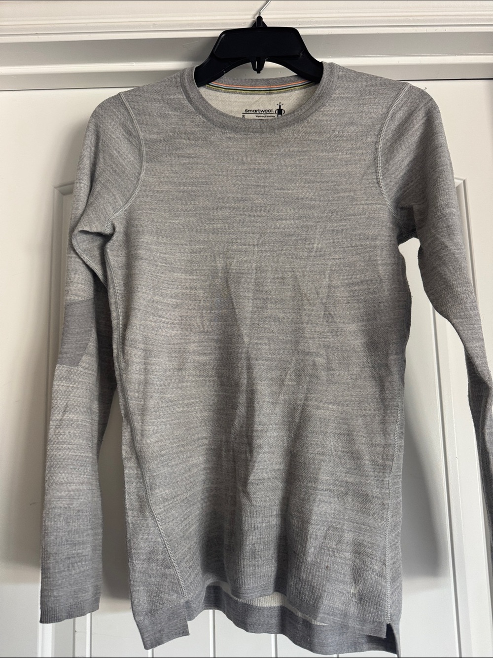 Smartwool Women's Crewneck Sweater in Light Gray